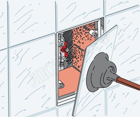 Люк сантехнический ДКП 250*250 Люк сантехнический ДКП 250*250