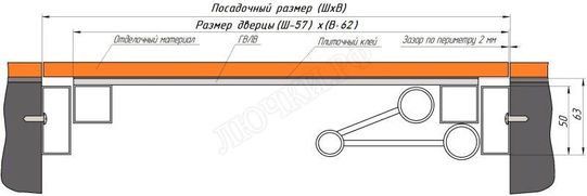 Люк под плитку Нажимной Железяка 1000*400 Люк под плитку Нажимной Железяка 1000*400