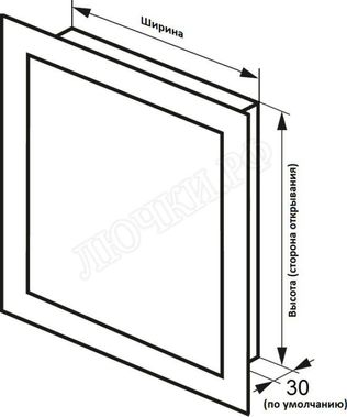 Люк сантехнический нажимной Бабушкина радость :-) 300*200  Люк сантехнический нажимной Бабушкина радость :-) 300*200