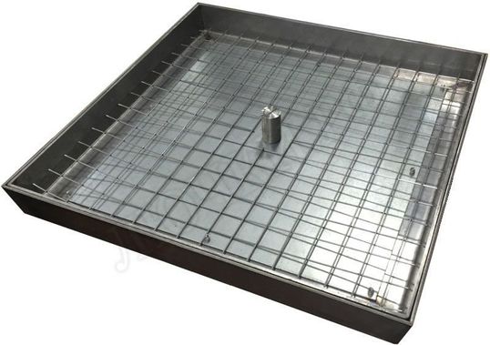 Напольный люк из нержавеющей стали AISI 304 400*400 Напольный люк из нержавеющей стали AISI 304 400*400