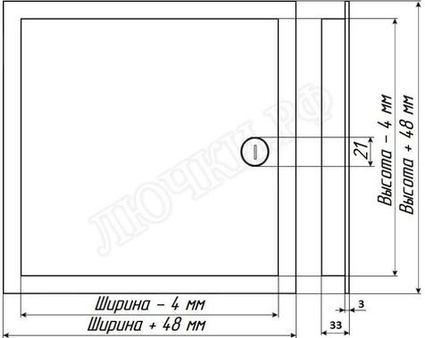 Люк сантехнический Бабушкина радость :-) с замком 200*350 Люк сантехнический Бабушкина радость :-) с замком 200*350
