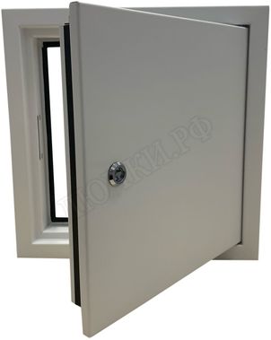 Люк сантехнический Противопожарный EIS60, 1 створка 500*1300, с трехгранным замком, RAL 9003 Люк сантехнический Противопожарный EIS60, 1 створка 500*1300, с трехгранным замком, RAL 9003
