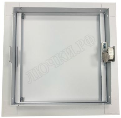 Сантехнический люк Комфорт, нажимной 500*500, RAL 9003 муар Сантехнический люк Комфорт, нажимной 500*500, RAL 9003 муар