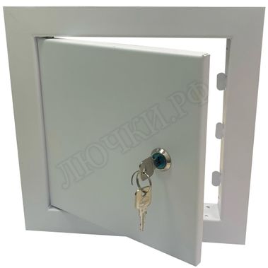 Сантехнический люк Комфорт, с замком 450*1200, RAL 9003 муар Сантехнический люк Комфорт, с замком 450*1200, RAL 9003 муар