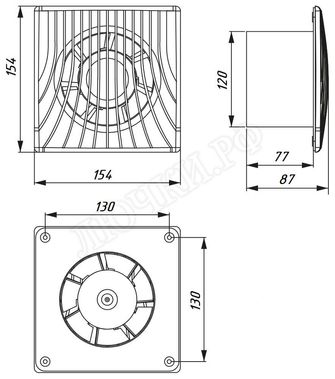 Вентилятор Awenta WA Series, WA120H Вентилятор Awenta WA Series, WA120H